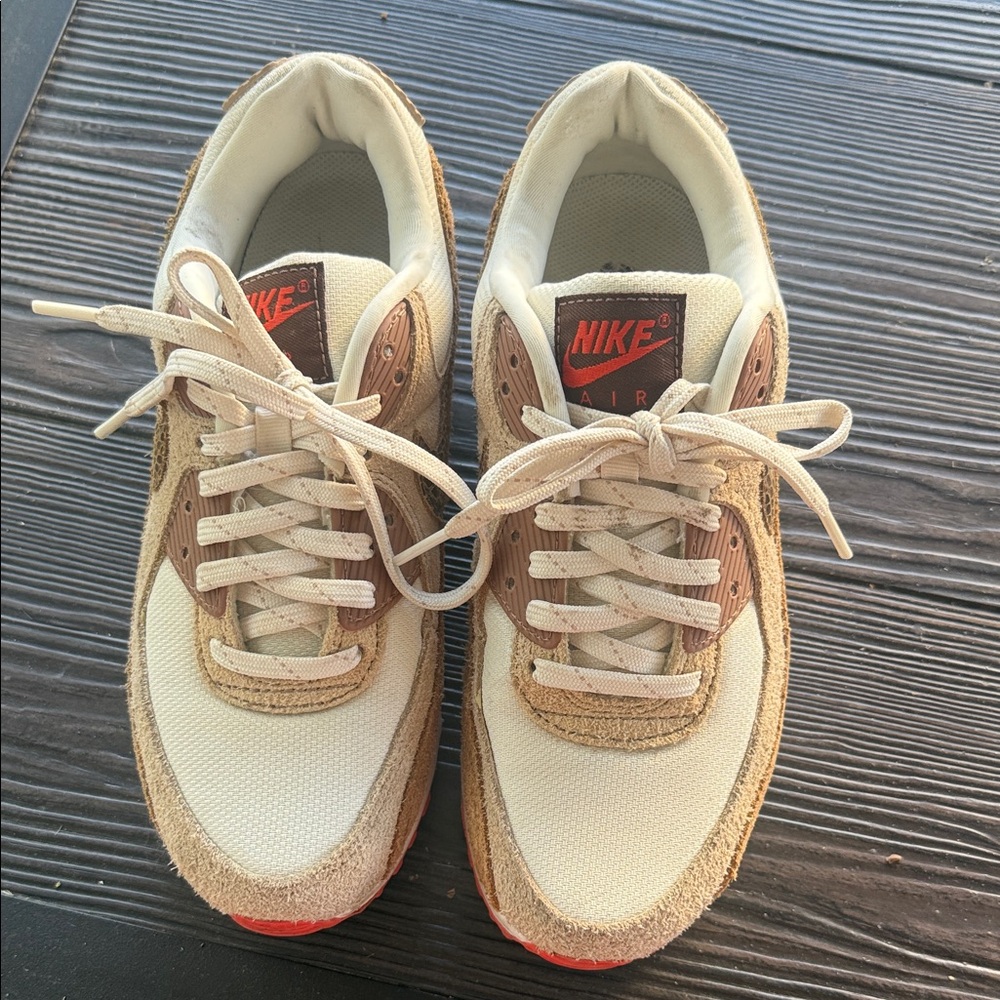 Nike Air Sneakers in Cream and Tan